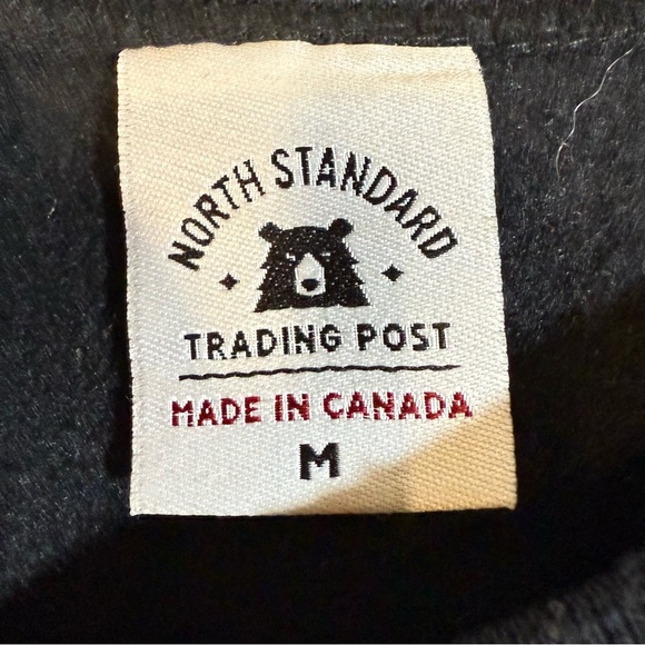 North Standard Trading Post Varsity Crew Sweatshirt Men’s Medium Black - Picture 5 of 10